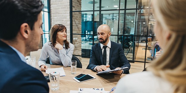 Business team in meeting. Photo