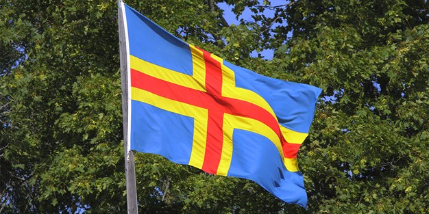 Ålands flagga. Foto