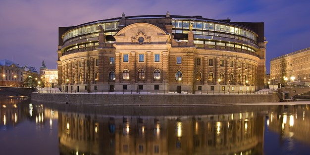 Riksdagshuset i Stockholm. Foto